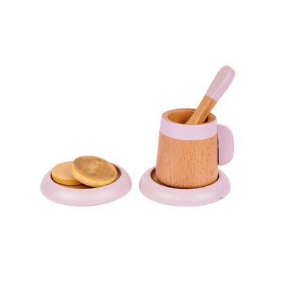 Nesta Toys Wooden Tea Set-10 Pieces-Enhances Role Play-Pretend & Play Toy-24M+