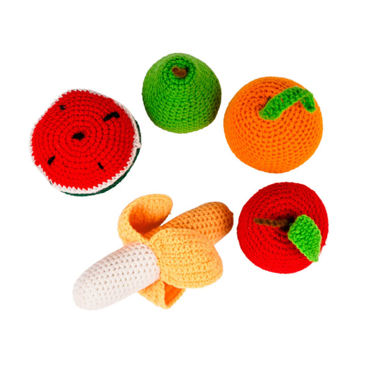 Nesta Toys Crochet Fruit Toy Set-10 Pieces-Enhances Role Play-Pretend & Play Toy-24M+