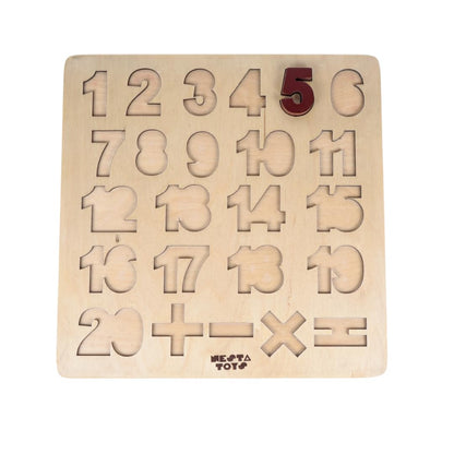 Nesta Toys Wooden Number Puzzle-24 Pieces-Learn Numbers-Learning & Educational Toys-24M+