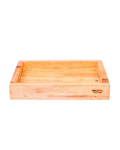 Nesta Toys Wooden Building Blocks With Tray-12 Pieces-Enhances Hand Eye Coordination-Learning & Educational Toys-24M+