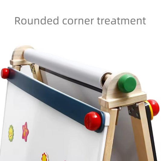 Nesta Toys Easel With Adjustable Double Sided Magnetic Board-Enhances Motor Skills-Art & Craft Kit-18M+