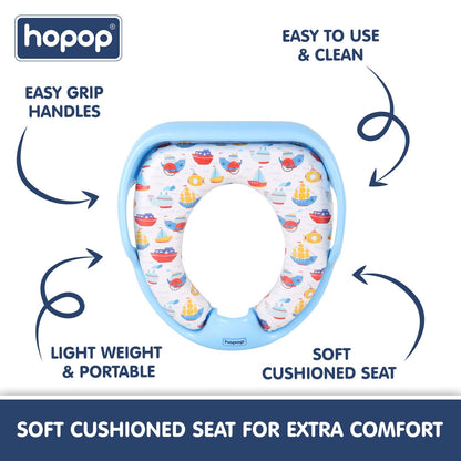 Hopop Baby Potty Seat-With Soft Cushioning & Side Handles-6 to 48M-Ship