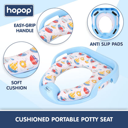 Hopop Baby Potty Seat-With Soft Cushioning & Side Handles-6 to 48M-Ship