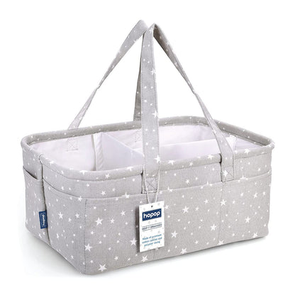 Hopop Diaper Caddy-With Side Pockets-Grey