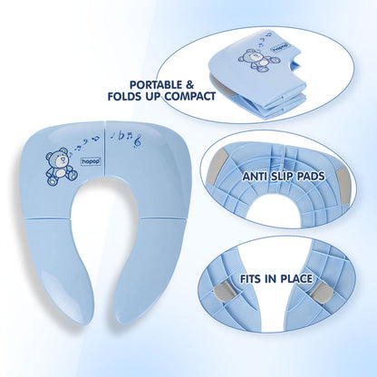 Hopop Baby Potty Seat-Foldable & Portable-Blue