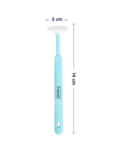 Hopop Baby Tongue Cleaner-Ergonomic Design-Blue