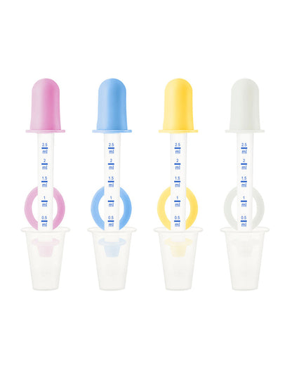 Hopop Medicine Dispenser & Dropper-With Spill Proof Design & Marked Measurements-Yellow-For Infants