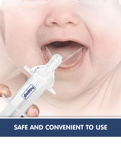 Hopop Multipurpose Baby Medical Dispenser/Feeding Syringe-BPA Free-White-For Infants