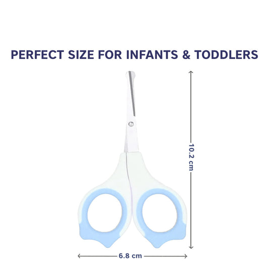 Hopop Baby Nail Scissor-With Rounded Tips-0 to 12M-Blue