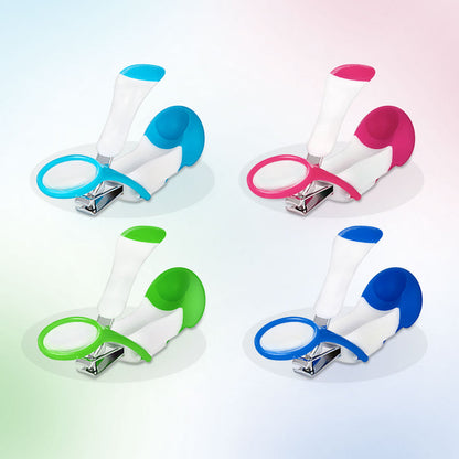 Hopop Nail Clipper-With Magnifying Zoom Lens-Blue