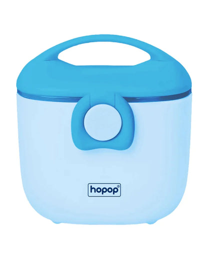 Hopop Milk Powder & Multi Purpose Food Container-Airtight Seal-With Scoop Spoon-210 ml-Blue