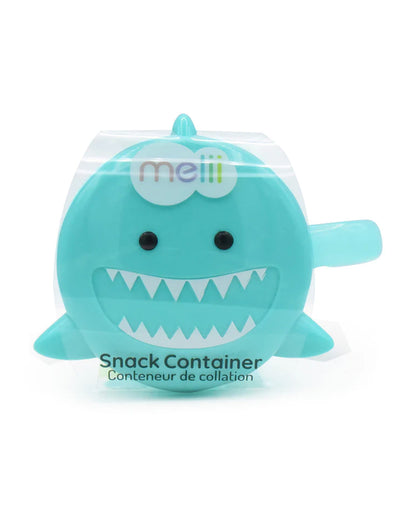 Melii Snack Container With Finger Trap-Airtight & Leakproof Lid-Dishwasher Safe-200 ml-Shark-For Feeding Infants