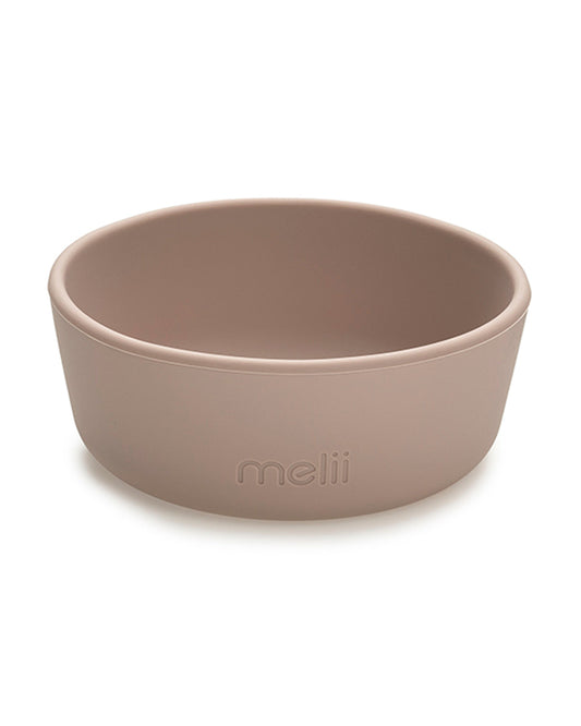 Melii 3 Piece Meal Set-Food Grade Silicone-Microwave & Dishwasher Safe-Purple, Grey & Pink-For Feeding Infants
