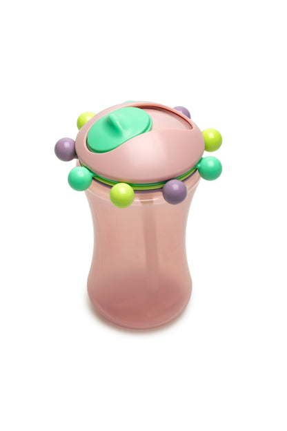 Melii Abacus Sippy Cup-With Flip Top-Doubles as a Toy-Dishwasher Safe-340 ml-Pink