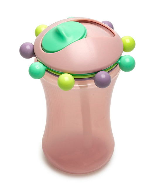 Melii Abacus Sippy Cup-With Flip Top-Doubles as a Toy-Dishwasher Safe-340 ml-Pink