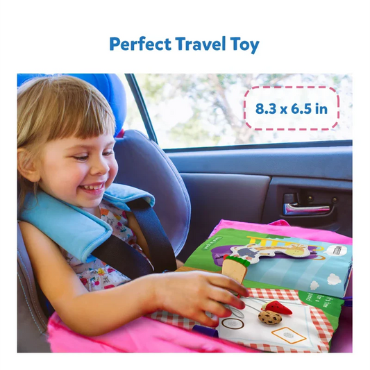 Skillmatics My Quiet Cloth Book-10 Colorful Pages-Enhances Tactile Stimulation-Learning & Educational Toys-6M+