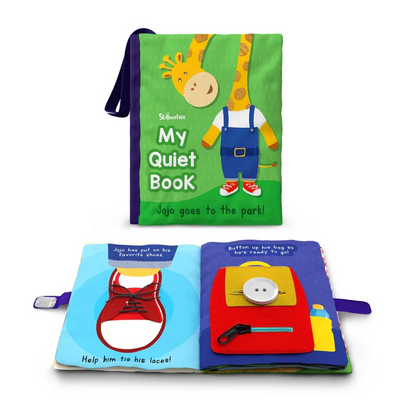 Skillmatics My Quiet Cloth Book-10 Colorful Pages-Enhances Tactile Stimulation-Learning & Educational Toys-6M+