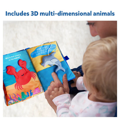 Skillmatics Peek-A-Boo Under The Sea Cloth Book-8 Colorful Pages-Enhances Tactile Stimulation-Learning & Educational Toys-6M+