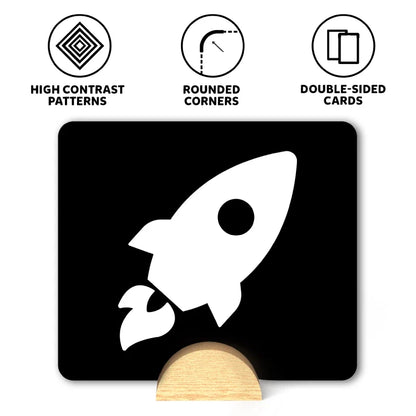 Skillmatics High Contrast Flash Cards-60 Cards-Engages Child Attention-Learning & Educational Toys-0 to 12M