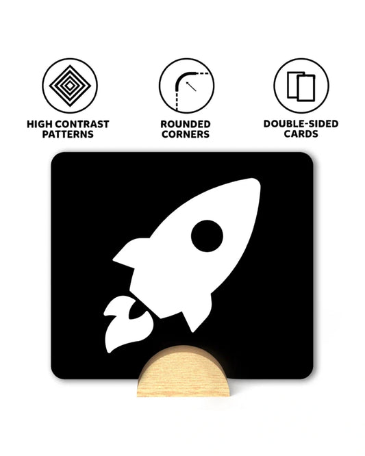 Skillmatics High Contrast Flash Cards-60 Cards-Engages Child Attention-Learning & Educational Toys-0 to 12M