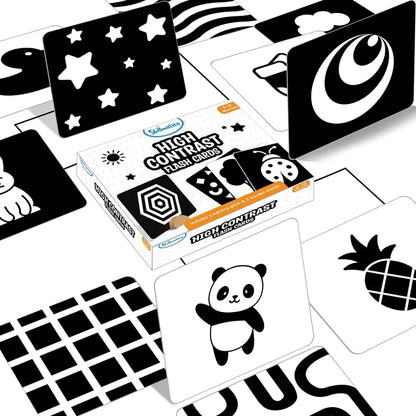 Skillmatics High Contrast Flash Cards-60 Cards-Engages Child Attention-Learning & Educational Toys-0 to 12M