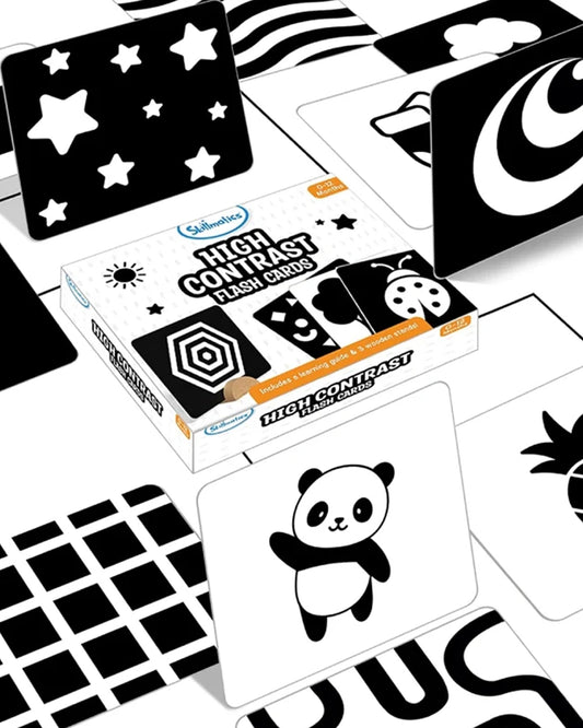 Skillmatics High Contrast Flash Cards-60 Cards-Engages Child Attention-Learning & Educational Toys-0 to 12M