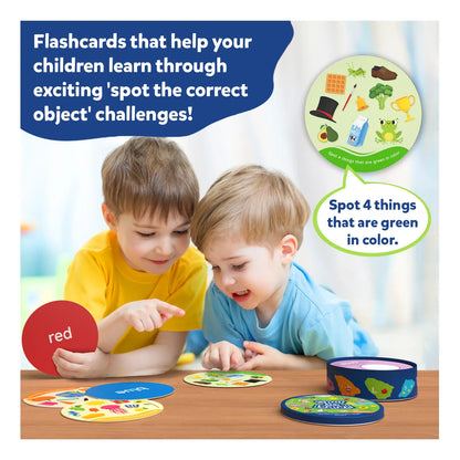 Skillmatics Spot and Learn Flash Cards-50 Double Sided Cards-Learning & Educational Toys-12M+