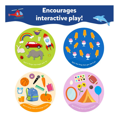 Skillmatics Spot and Learn Flash Cards-50 Double Sided Cards-Learning & Educational Toys-12M+