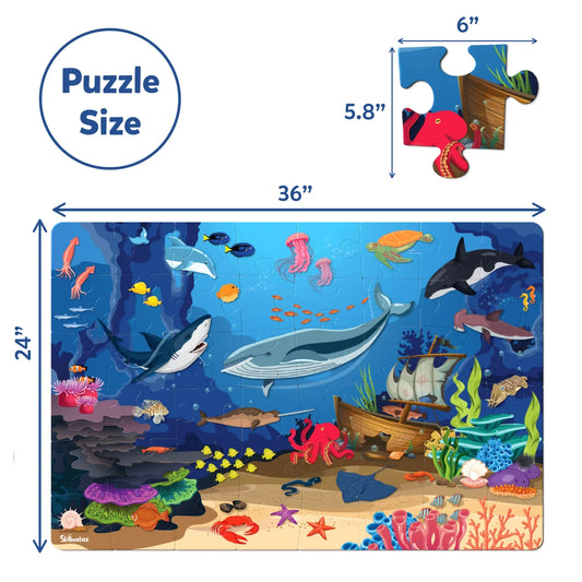 Skillmatics Under Water Floor Puzzle-48 Jumble Pieces-Learning & Educational Toys-12M+