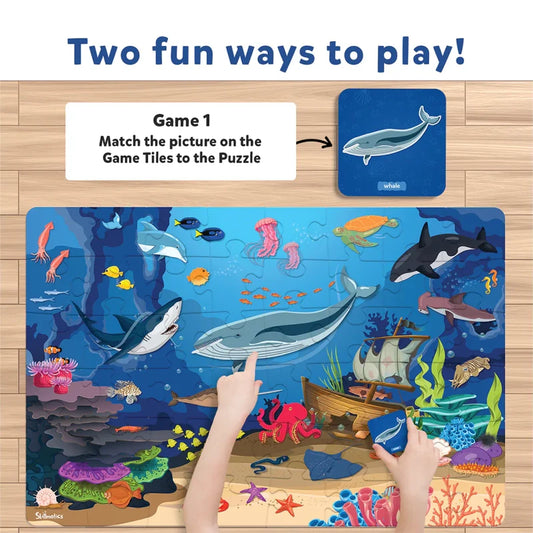 Skillmatics Under Water Floor Puzzle-48 Jumble Pieces-Learning & Educational Toys-12M+