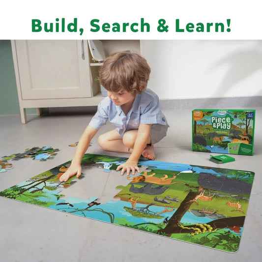 Skillmatics Animal Floor Puzzle-48 Jumble Pieces-Learning & Educational Toys-12M+
