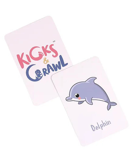 Kicks & Crawl Life Underwater Flashcards-16 Double Sided Cards-Learning and Educational Toys-12M+