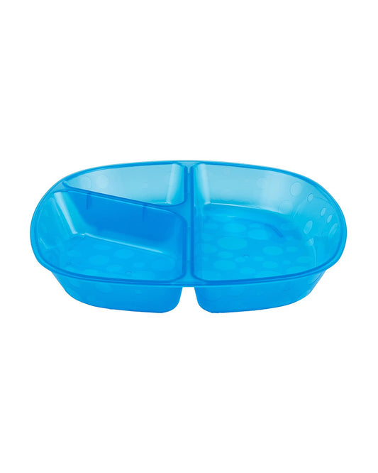 Dr. Brown's Weaning Divided Plates-Microwave & Dishwasher Safe-Pack of 3-Multicolor-For Feeding Infants