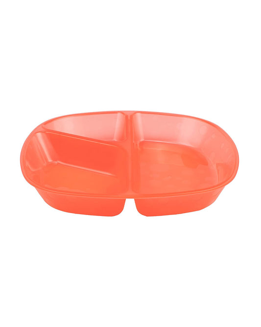 Dr. Brown's Weaning Divided Plates-Microwave & Dishwasher Safe-Pack of 3-Multicolor-For Feeding Infants