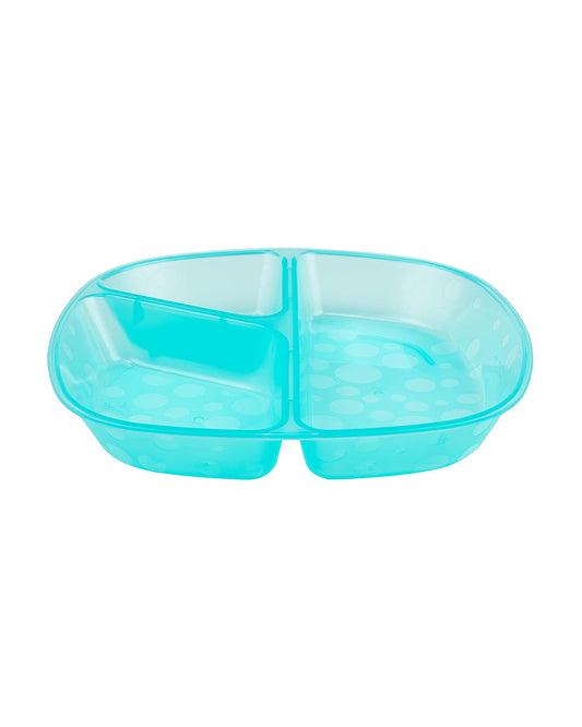 Dr. Brown's Weaning Divided Plates-Microwave & Dishwasher Safe-Pack of 3-Multicolor-For Feeding Infants