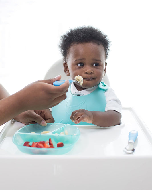 Dr. Brown's Weaning Divided Plates-Microwave & Dishwasher Safe-Pack of 3-Multicolor-For Feeding Infants