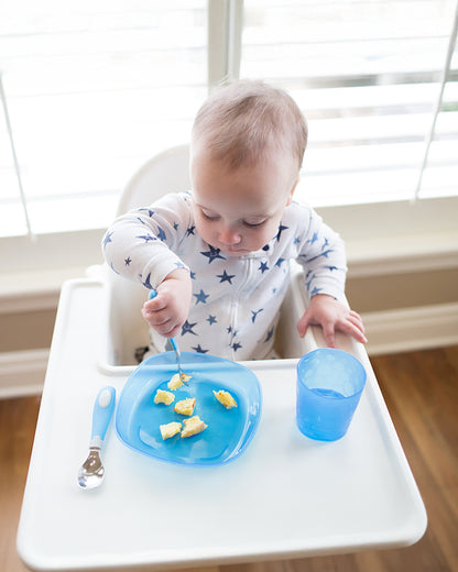 Dr. Brown's Weaning Toddler Plates-Microwave & Dishwasher Safe-Pack of 3-Multicolor-For Feeding Infants