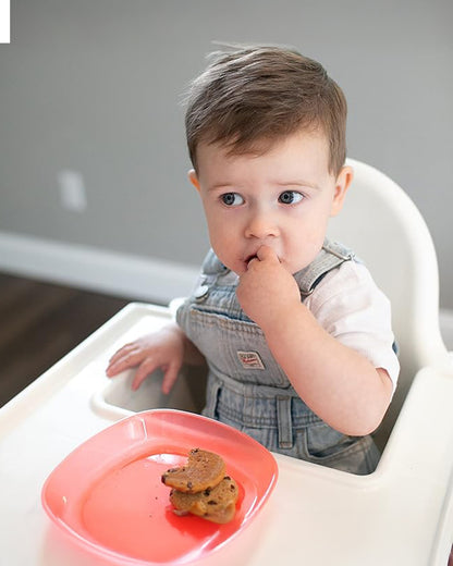 Dr. Brown's Weaning Toddler Plates-Microwave & Dishwasher Safe-Pack of 3-Multicolor-For Feeding Infants
