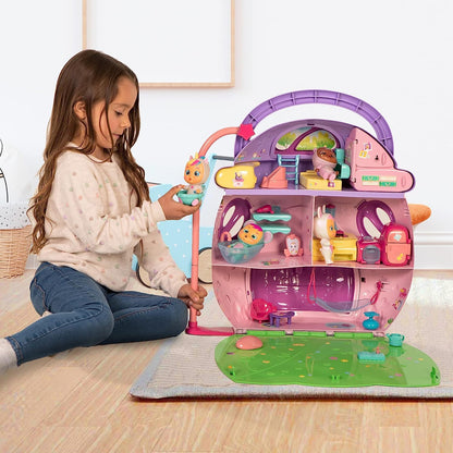 IMC Cry Babies Dreamy Mega Doll House-Promotes Imagination & Creativity-With 3 Different Stories & 25+ Accessories-12M+