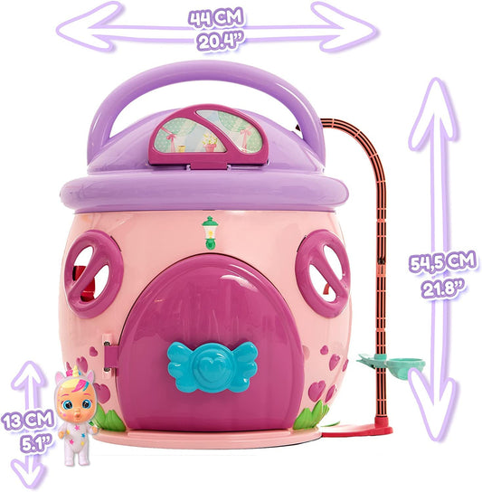 IMC Cry Babies Dreamy Mega Doll House-Promotes Imagination & Creativity-With 3 Different Stories & 25+ Accessories-12M+
