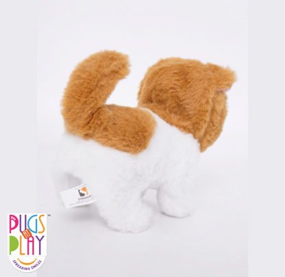 Pugs at Play Bella Walking Cat-Stuffed Animal-Realistic Sounds-Safe and Durable-Battery Operated-Interactive Plush Cuddly Toy For Newborn
