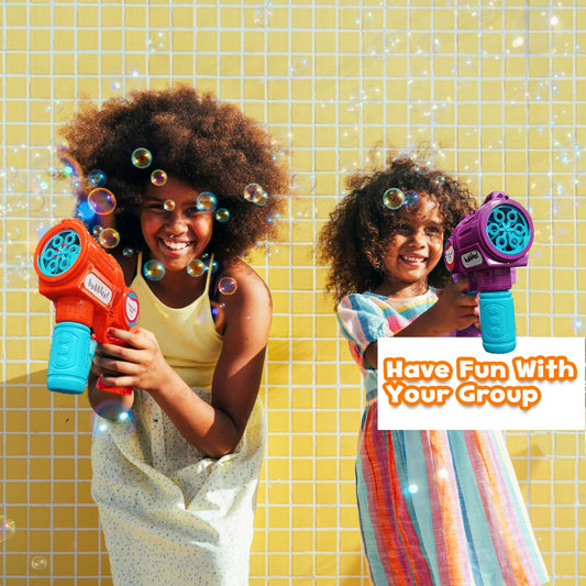 Shooting Star Bubble Blaster Gun-With LED Light & Bubble Solution-1000 Bubbles Per Minute-Indoor Toy-0M+