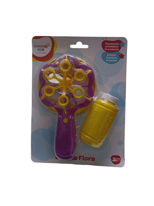 Shooting Star Bubble Flora Purple-With Bubble Solution-1000 Bubbles Per Minute-Indoor Toy-0M+
