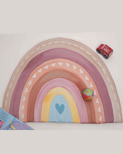 Tiny Snooze Rainbow Organic Cotton Playmat-Soft & Easy To Wash-0M+