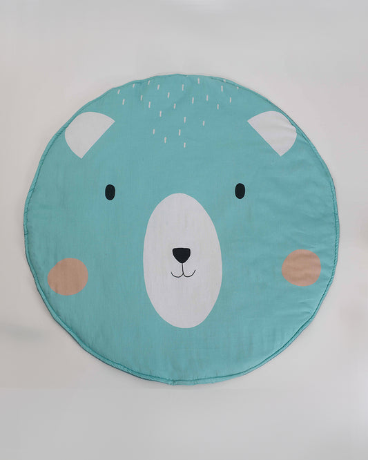 Tiny Snooze Bear Cotton Playmat-Soft & Easy To Wash-0M+