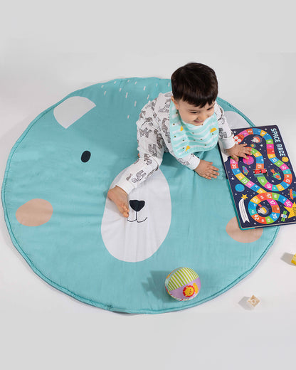 Tiny Snooze Bear Cotton Playmat-Soft & Easy To Wash-0M+