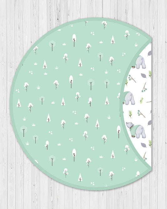 Tiny Snooze Polar Bear Cotton Playmat-Soft & Easy To Wash-0M+