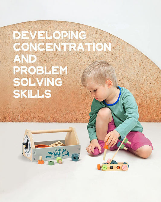 Playbox Fix It Up Tool Kit-Includes 31 Tools-Promotes Role Play-Pretend & Play Toy-12M+