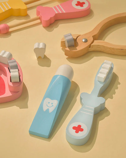 Playbox Happy Teeth-Includes 10 Teeth & 6 Tools-Promotes Role Play-Pretend & Play Toy-12M+