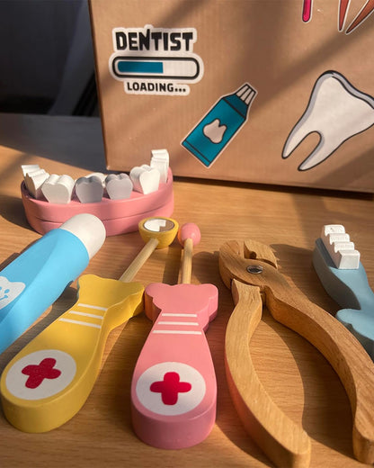 Playbox Happy Teeth-Includes 10 Teeth & 6 Tools-Promotes Role Play-Pretend & Play Toy-12M+